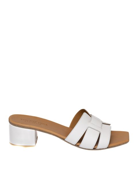 White leather sandal VINCENT VEGA | ASSIA PQ40HDVIT-BIANCO